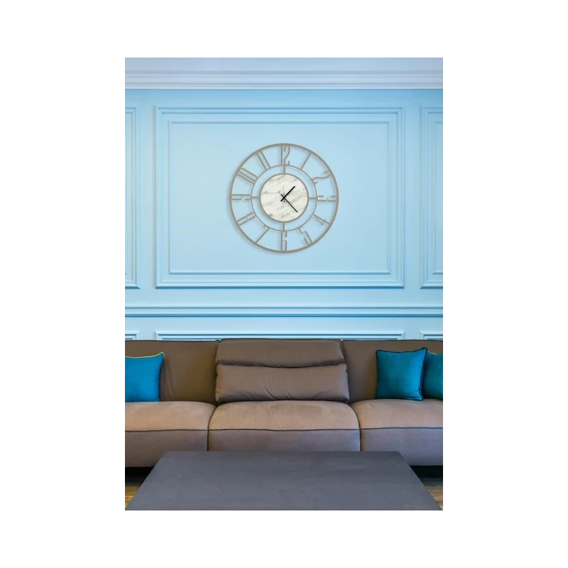 Ceart - Penelope Wall Clock - Pastel Dove Grey