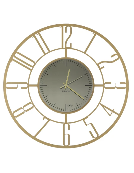 Ceart - Penelope Black Edition Wall Clock - Metallic Gold