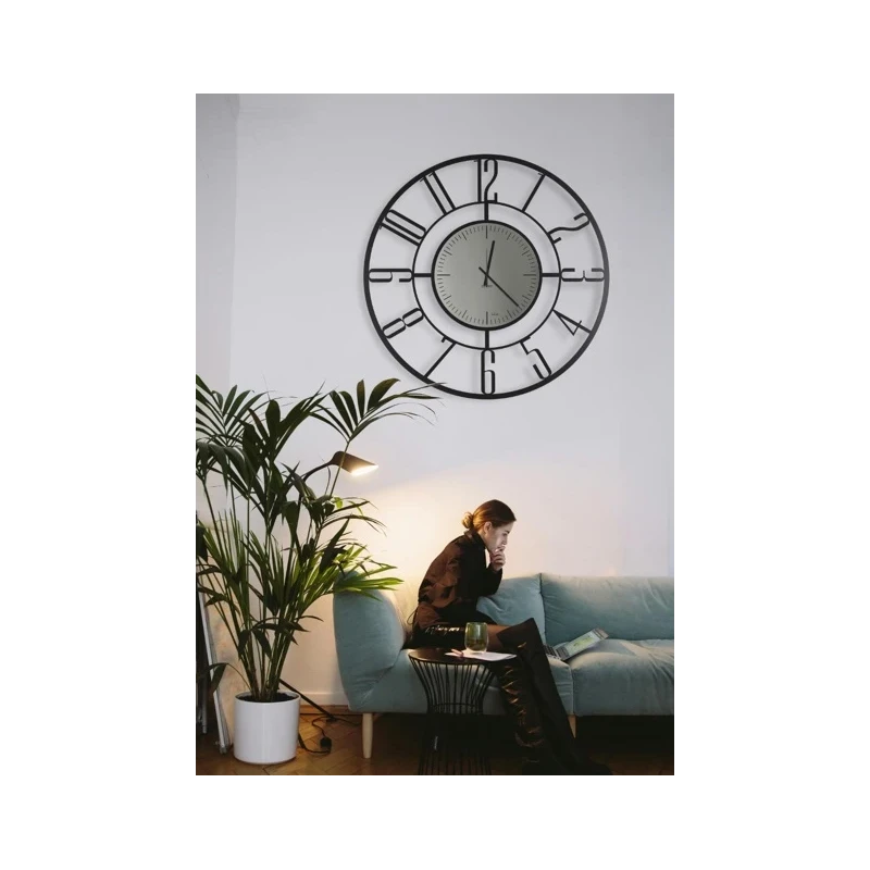 Ceart - Orologio da Parete Penelope Black Edition - Nero Pastello
