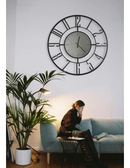 Ceart - Penelope Black Edition Wall Clock - Pastel Black