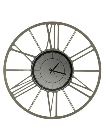 Ceart - Black Edition Wheel Wall Clock - Pastel Dove Grey