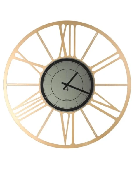 Ceart - Black Edition Wheel Wall Clock - Metallic Gold