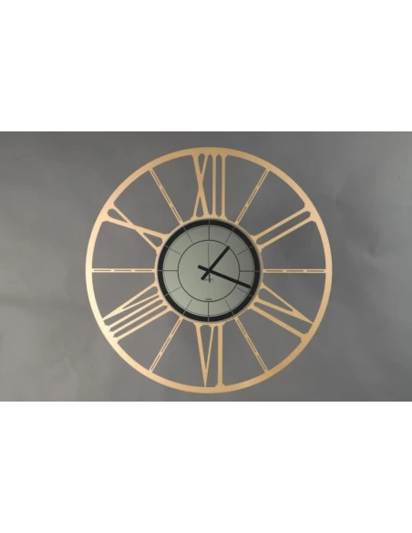 Ceart - Orologio da Parete Ruota Black Edition - Oro Metallizzato