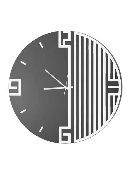 Ceart - Orologio da Parete Lyra - Bianco / Specchio Nero Fumè