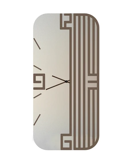 Ceart - Orologi da Parete Lyra Vertical - Bronzo Corten / Specchio Ramato