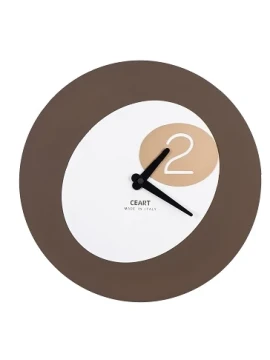 Ceart - Two Wall Clock - Bronze / White / Gold