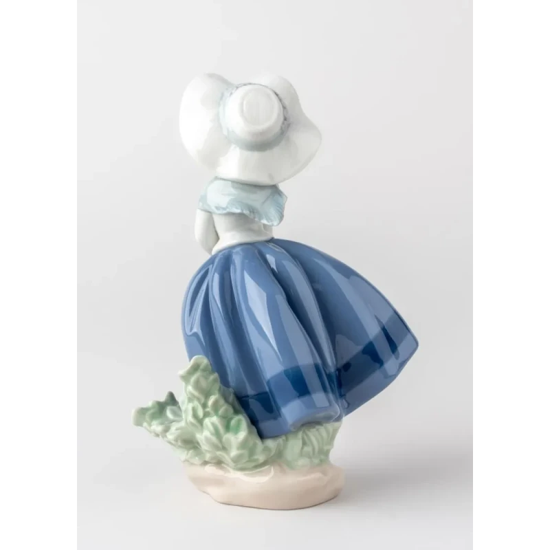 Lladró - Scultura Ragazza con Borsa - Porcellana