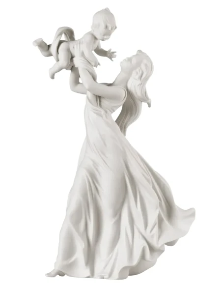 Lladró - Mother Sculpture My Beautiful Baby - Matte White