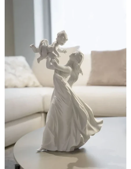 Lladró - Scultura Madre il Mio Bellissimo Bebè - Bianco Opaco