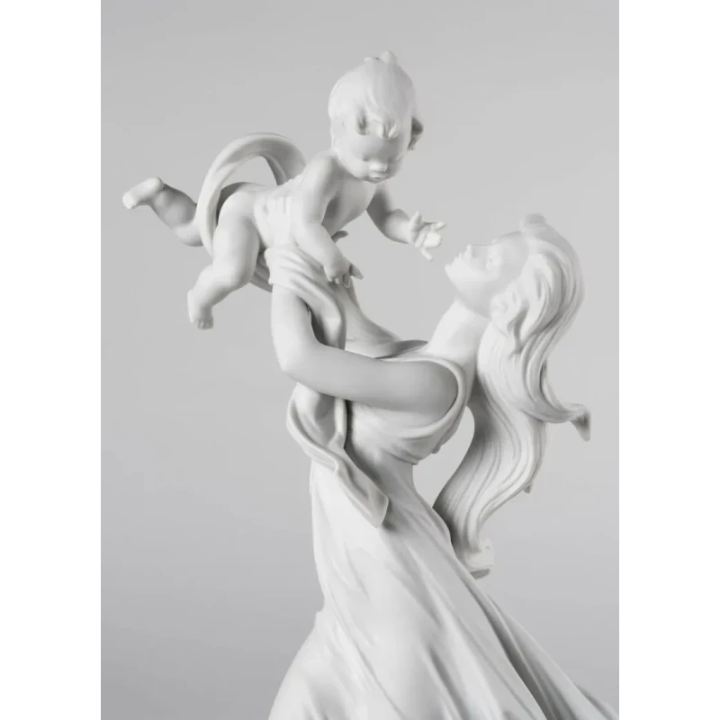 Lladró - Scultura Madre il Mio Bellissimo Bebè - Bianco Opaco