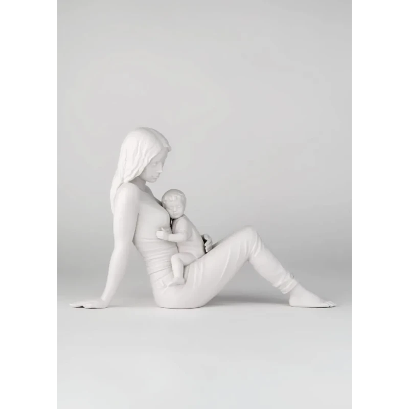 Lladró - Scultura L'amore di Una Madre - Bianco Opaco