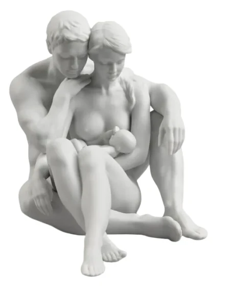 Lladró - Scultura Famiglia L'essenza della Vita - Porcellana