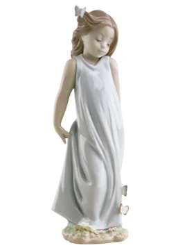 Lladró - Butterfly Girl Sculpture - Porcelain