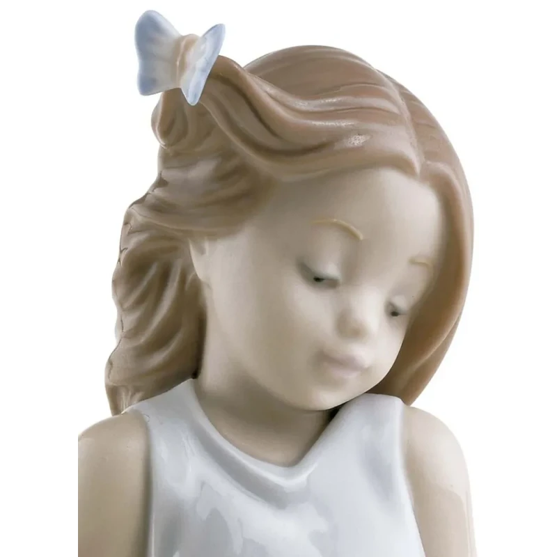 Lladró - Butterfly Girl Sculpture - Porcelain