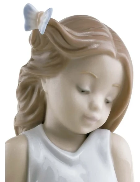 Lladró - Butterfly Girl Sculpture - Porcelain