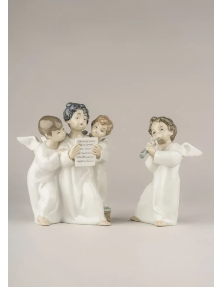 Lladró - Scultura Angioletto con Flauto - Porcellana