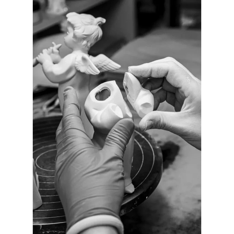 Lladró - Scultura Angioletto con Flauto - Porcellana