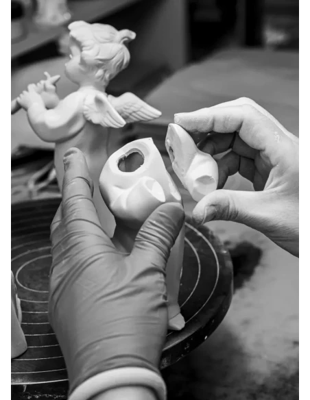 Lladró - Angel with Flute Sculpture - Porcelain