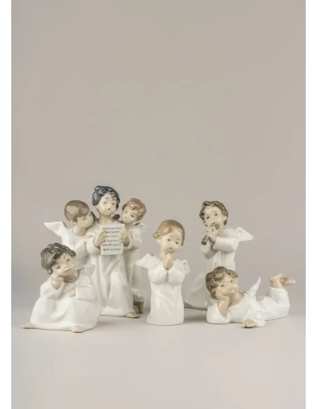 Lladró - Angel with Flute Sculpture - Porcelain