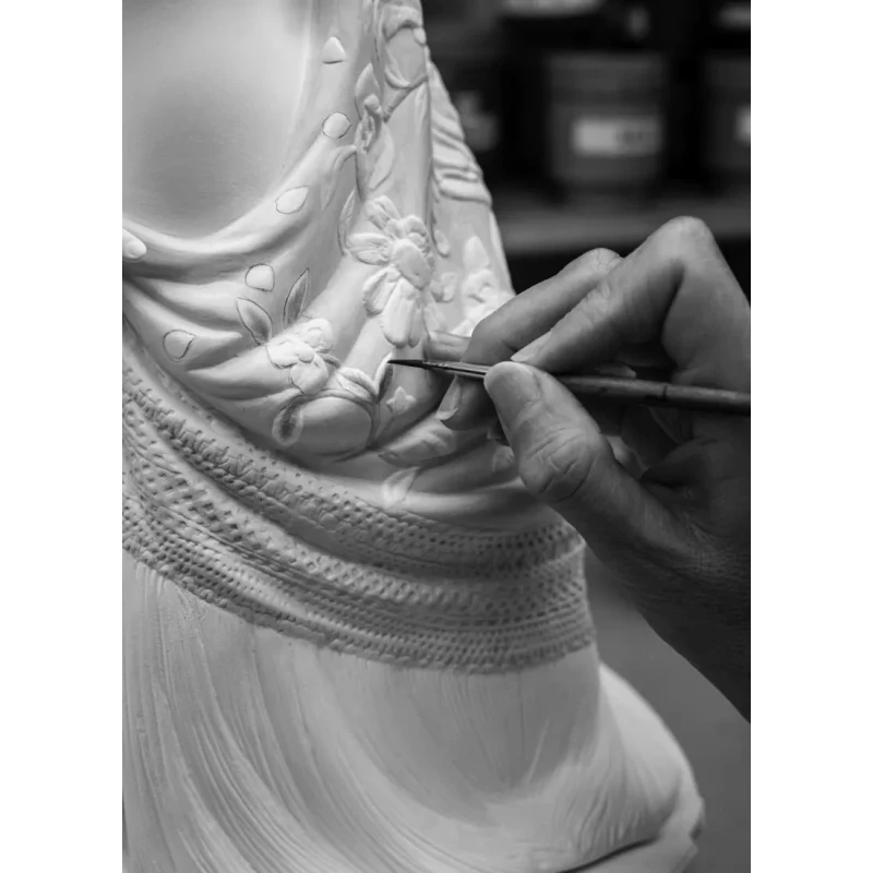 Lladró - Scultura Nudo con Scialle - Porcellana