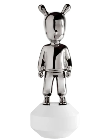 Lladró - The Silver Guest Sculpture - Silver / White