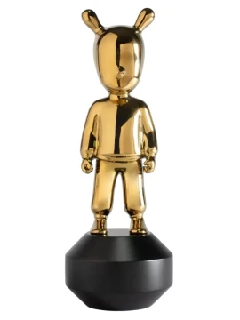 Lladró - Scultura The Golden Guest - Oro / Nero