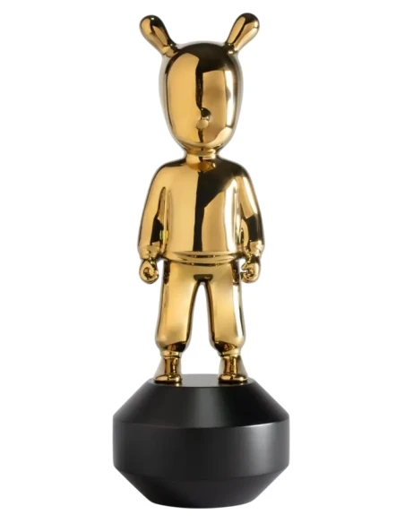 Lladró - Scultura The Golden Guest - Oro / Nero