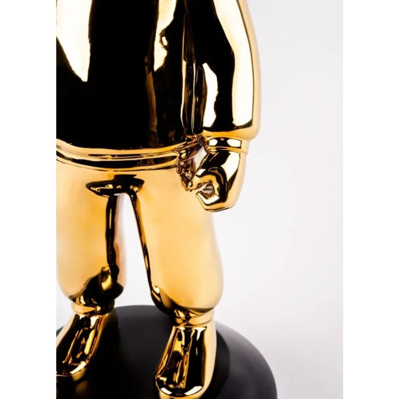 Lladró - The Golden Guest Sculpture - Gold / Black