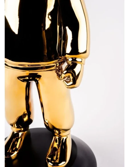 Lladró - The Golden Guest Sculpture - Gold / Black