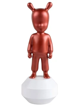 Lladró - The Metallic Red Guest Sculpture - Metallic Red / White