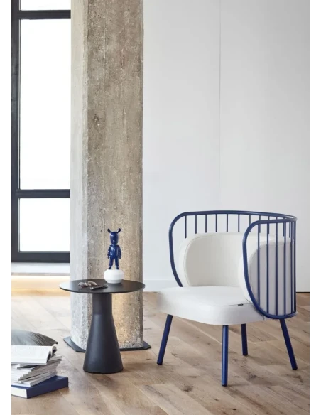 Lladró - Scultura The Dark Blue Guest - Blu Scuro / Bianco