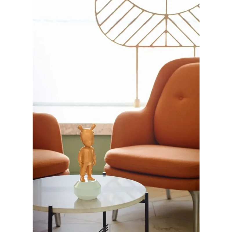 Lladró - The Orange Guest Sculpture - Orange / White