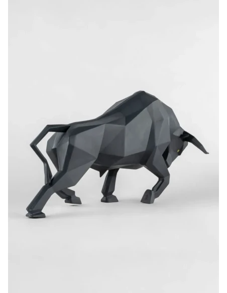 Lladró - Scultura Toro - Nero opaco