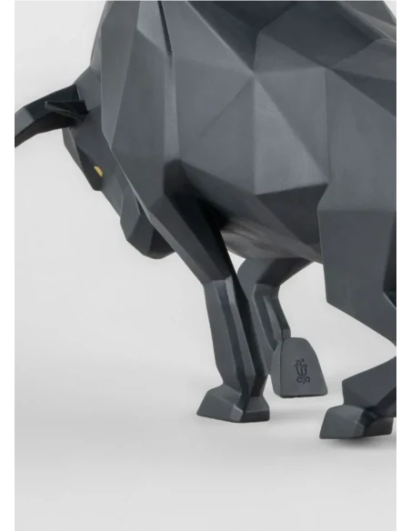 Lladró - Scultura Toro - Nero opaco