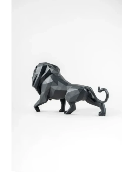 Lladró - Scultura Leone - Nero opaco