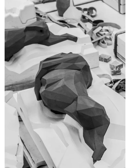 Lladró - Scultura Leone - Nero opaco