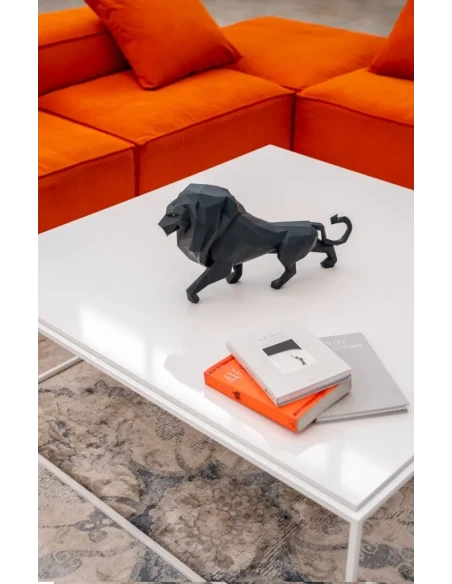 Lladró - Scultura Leone - Nero opaco