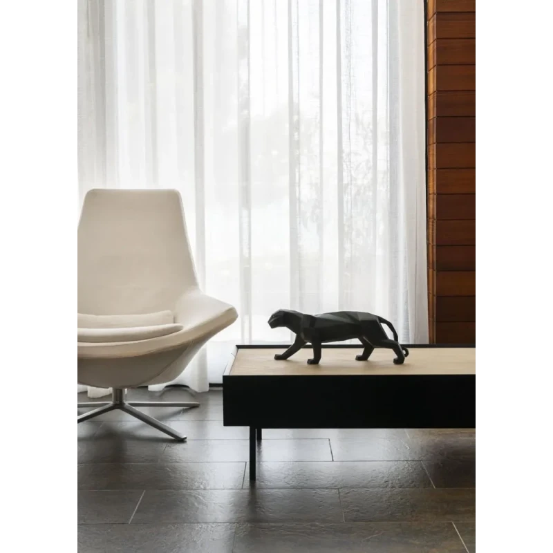 Lladró - Scultura Pantera - Nero opaco