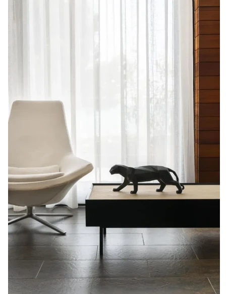 Lladró - Pantera Sculpture - Matte Black