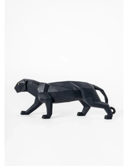 Lladró - Pantera Sculpture - Matte Black