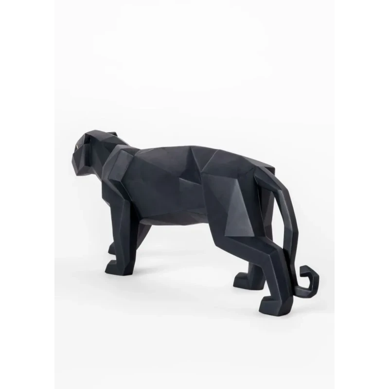 Lladró - Pantera Sculpture - Matte Black