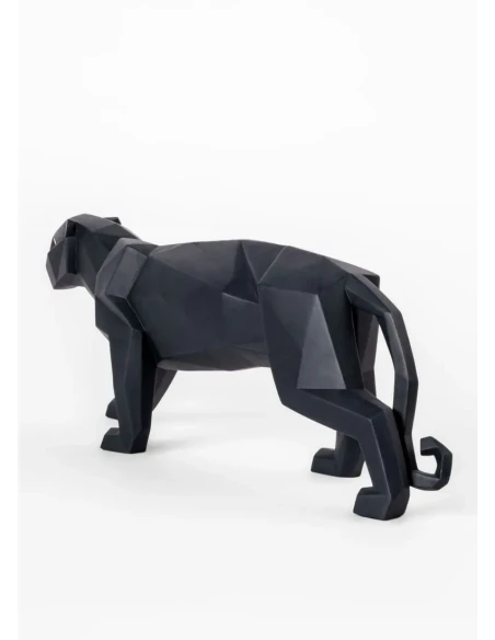 Lladró - Pantera Sculpture - Matte Black