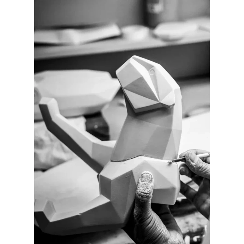 Lladró - Scultura Pantera - Nero opaco