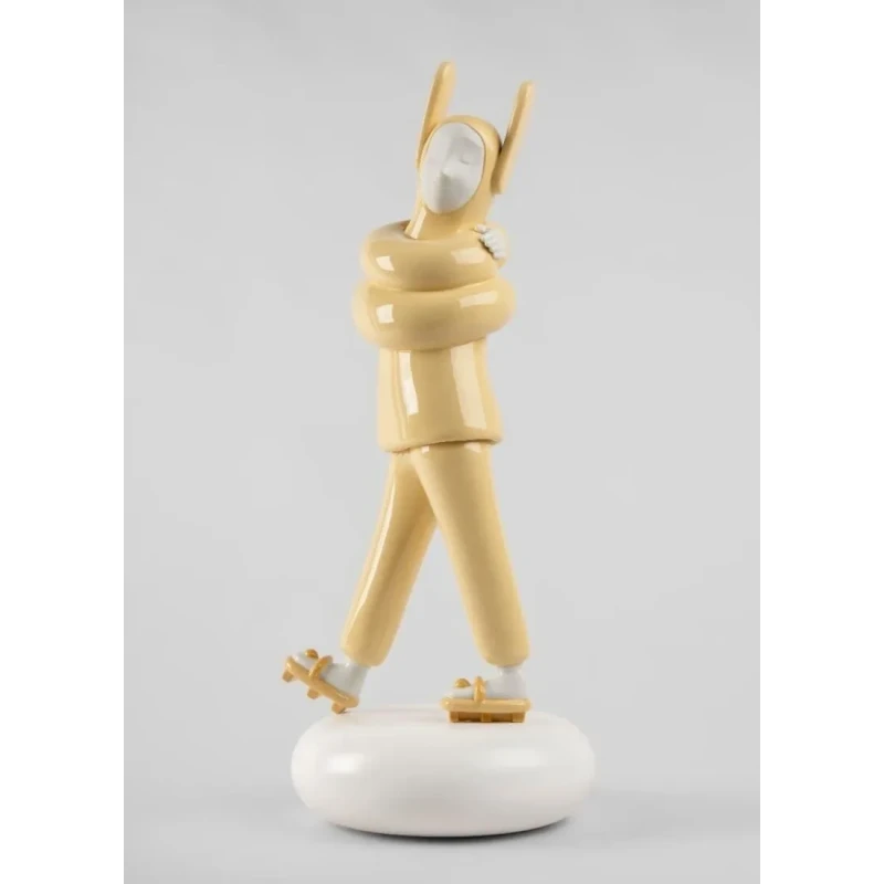Lladró - Embraced Yellow Sculpture - Porcelain