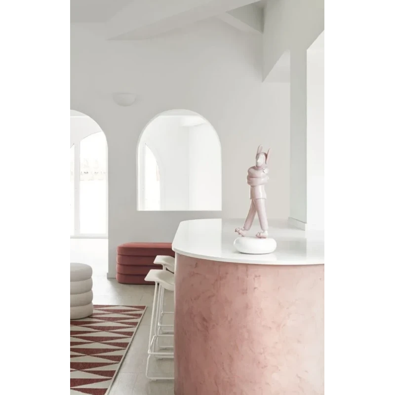 Lladró - Embraced Pink Sculpture - Porcelain