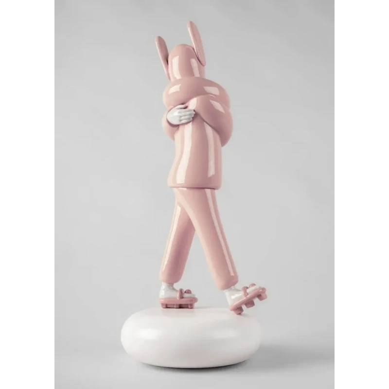 Lladró - Embraced Pink Sculpture - Porcelain