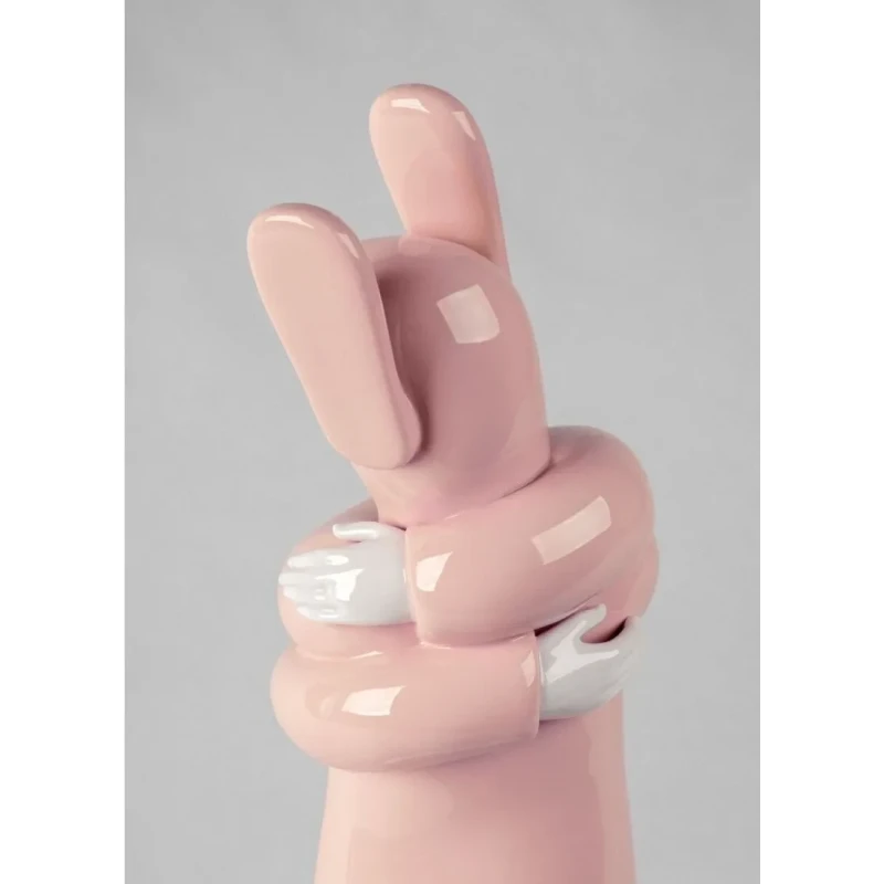 Lladró - Embraced Pink Sculpture - Porcelain
