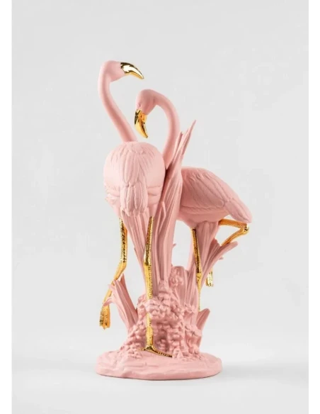 Lladró - Flamingos Sculpture - Pink
