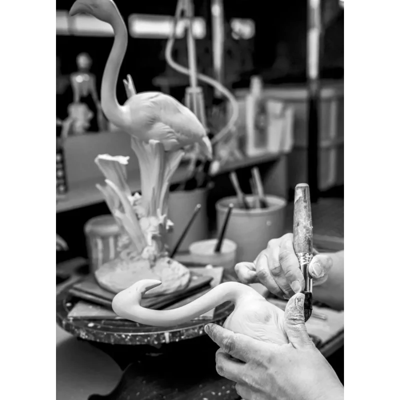 Lladró - Flamingos Sculpture - Pink