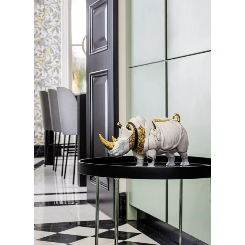 Lladró - Scultura Rinoceronte Cyborg - Porcellana